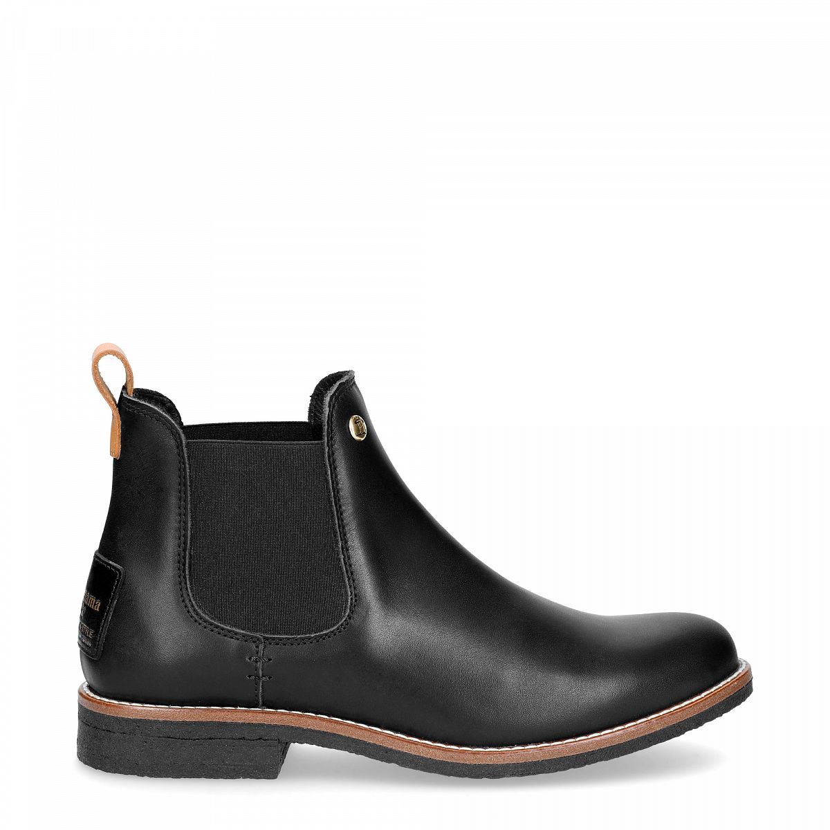 Bottines Panama Jack Giordana Trav Doublure en cuir Noir Femme | OVD-73968289