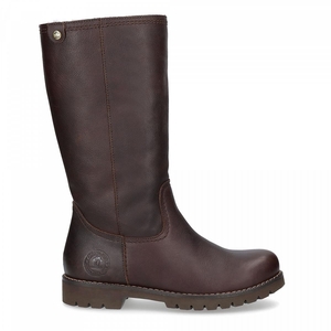 Bottes Hautes Panama Jack Bambina Igloo Doublure en peau de mouton Marron Femme | CMO-05586847