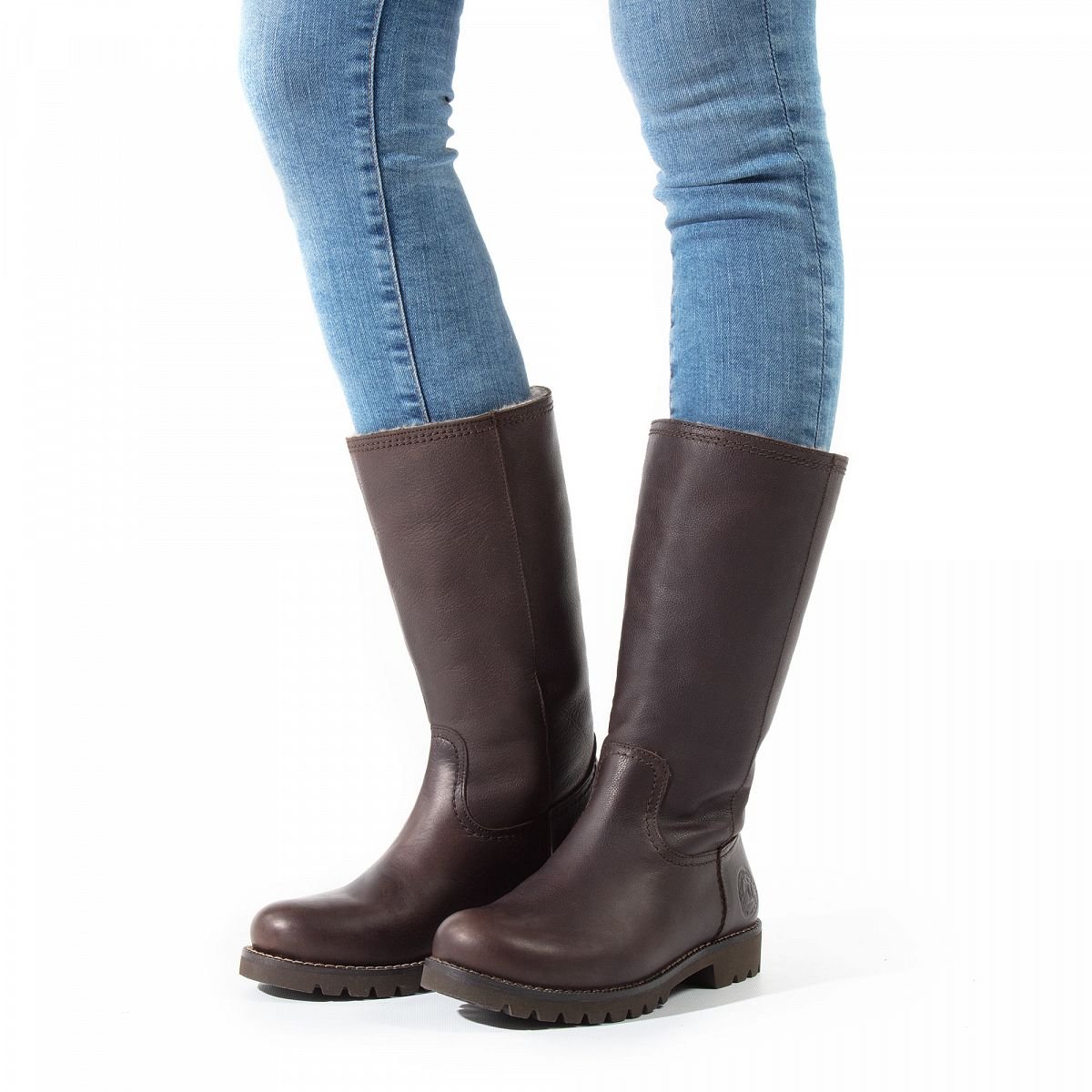 Bottes Hautes Panama Jack Bambina Igloo Doublure en peau de mouton Marron Femme | CMO-05586847