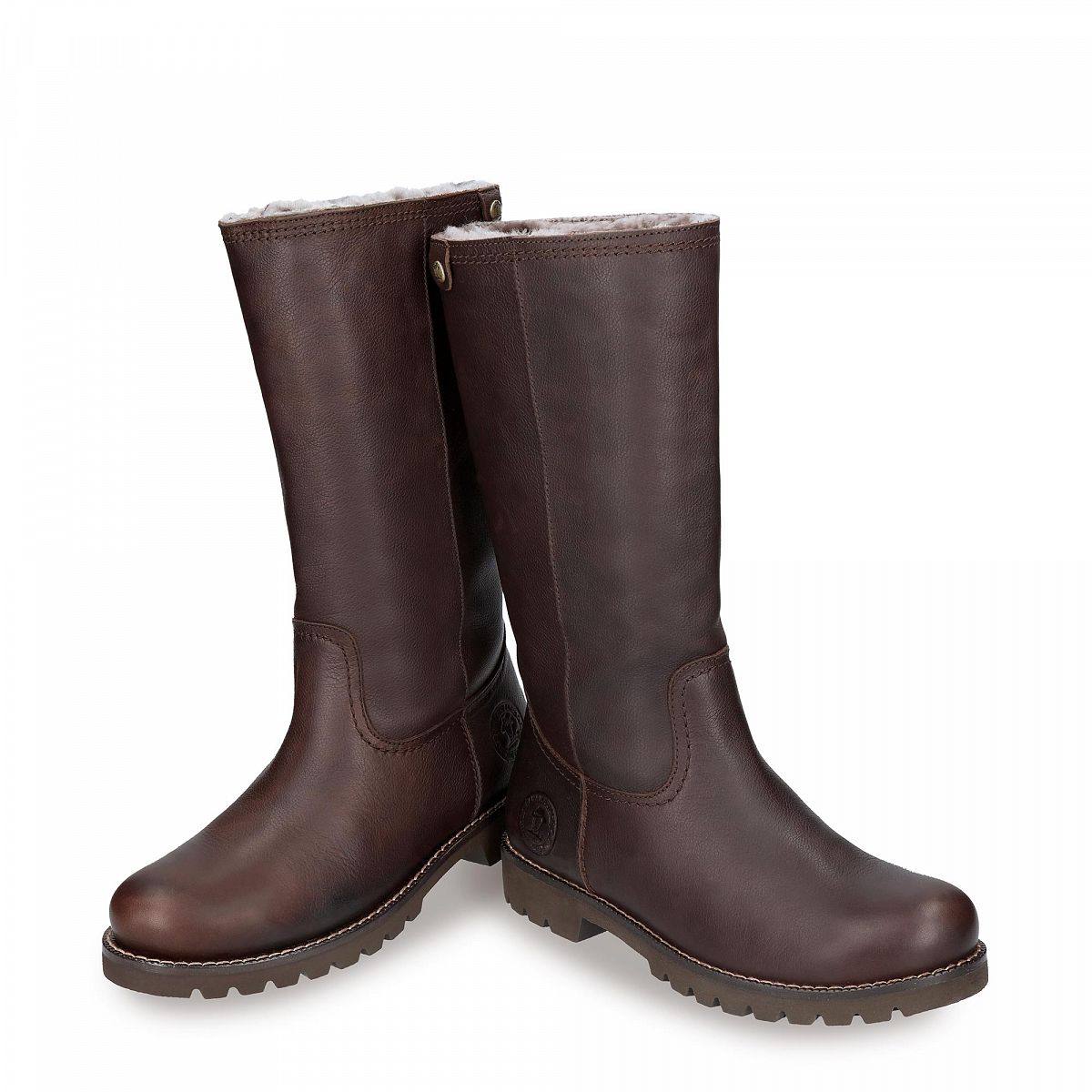 Bottes Hautes Panama Jack Bambina Igloo Doublure en peau de mouton Marron Femme | CMO-05586847