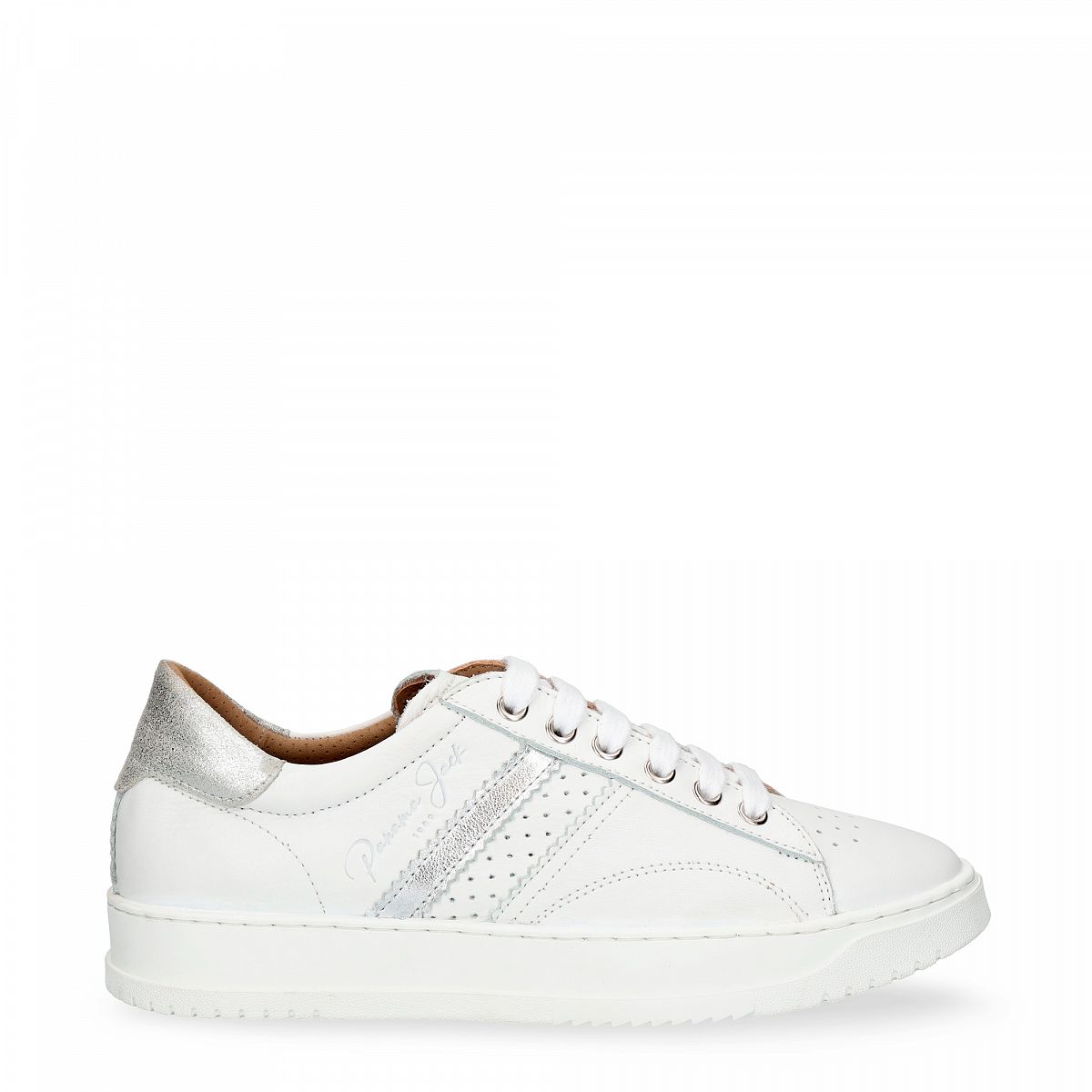 Baskets Panama Jack Gia Doublure en cuir Blanche Femme | YUP-79749935