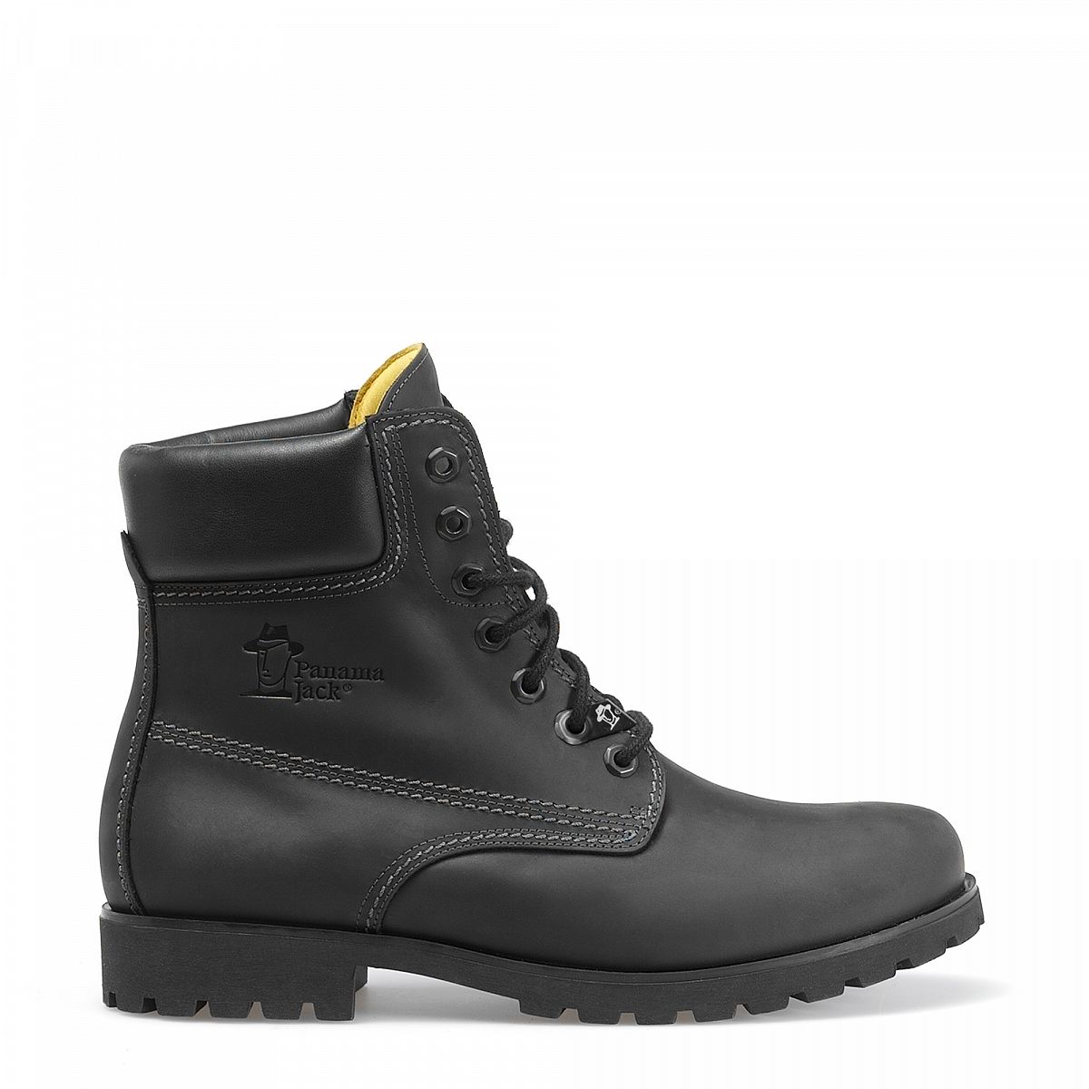 Bottes à lacets Panama Jack Panama 03 Doublure en cuir Noir Homme | CTX-95650705