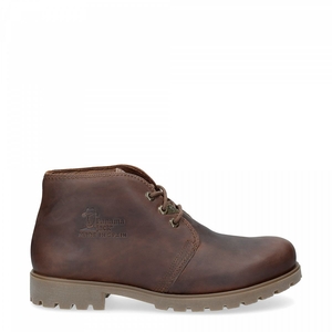 Bottines Panama Jack Bota Panama Doublure en cuir Marron Foncé Homme | ZUO-22686093