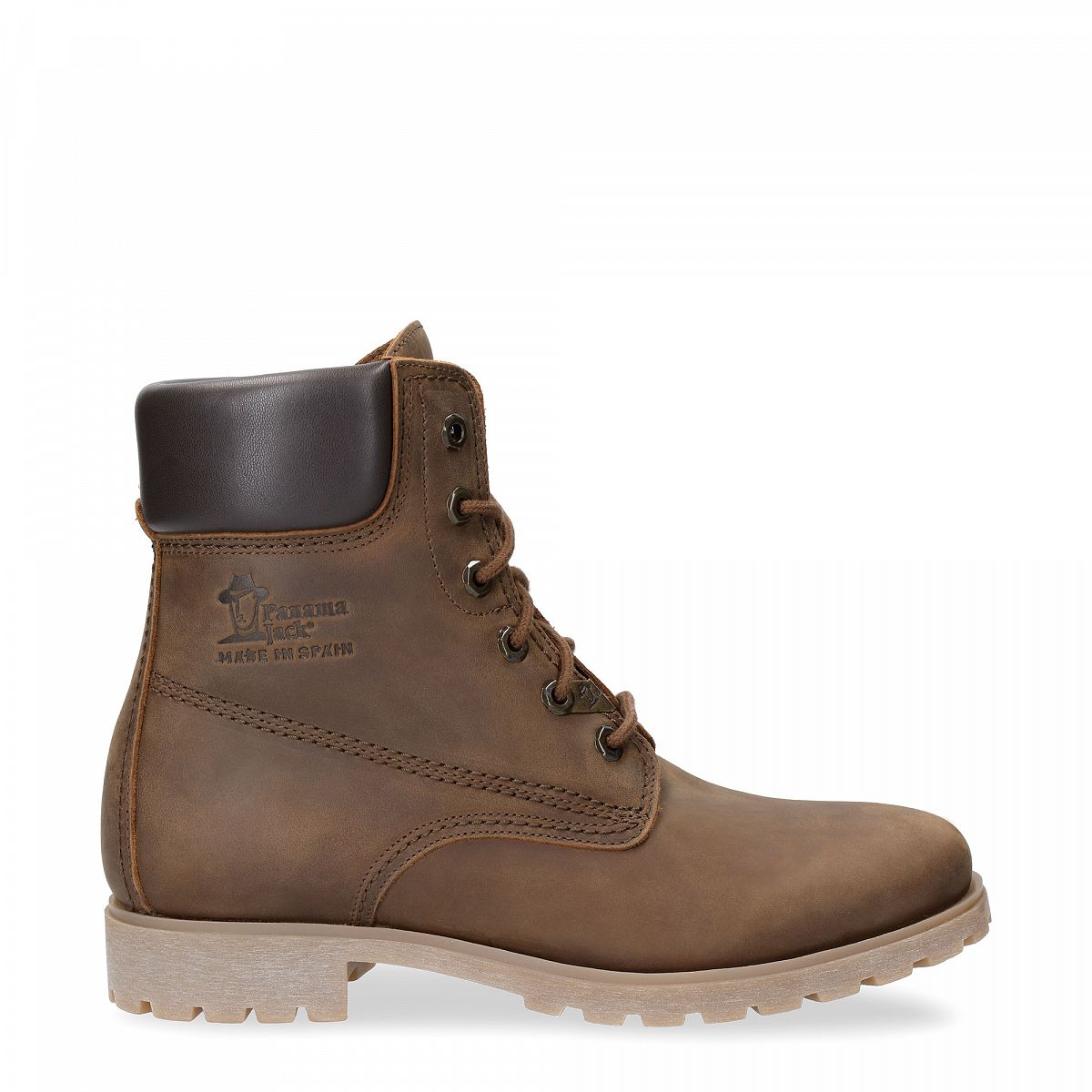 Bottes à lacets Panama Jack Panama 03 Doublure en cuir Marron Foncé Femme | NST-51634961