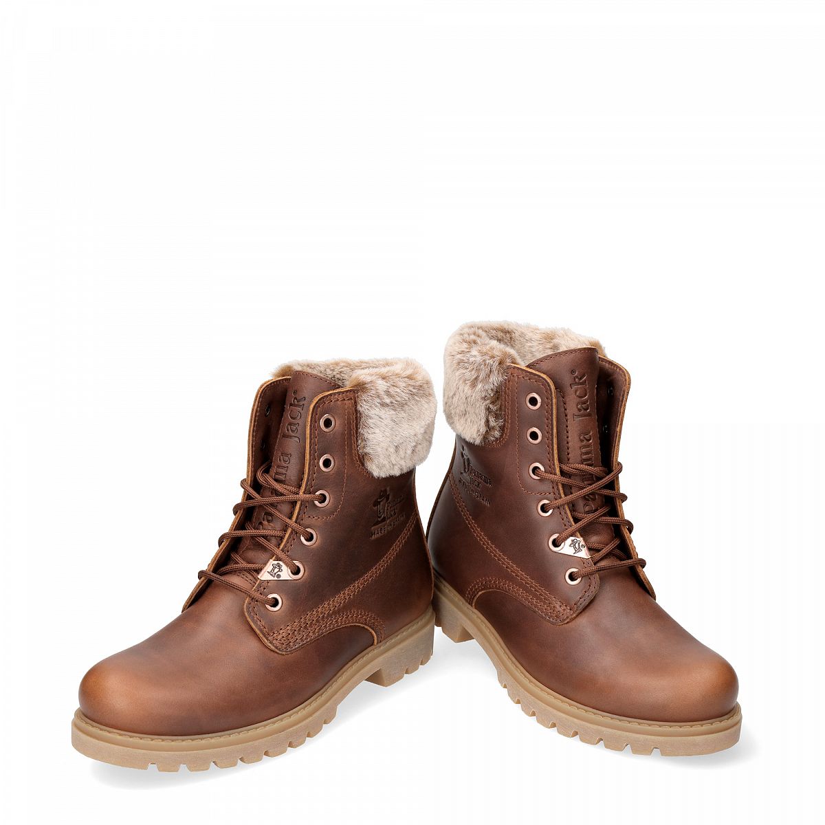 Bottes D'hiver Panama Jack Felicia Doublure en cuir Marron Femme | BKY-02992105