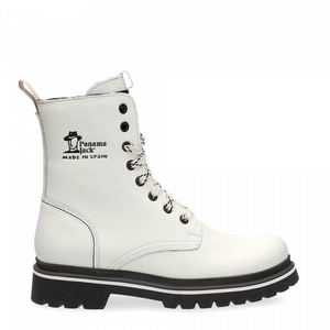 Bottes Panama Jack Fortune Doublure en cuir Blanche Femme | PRL-87091721