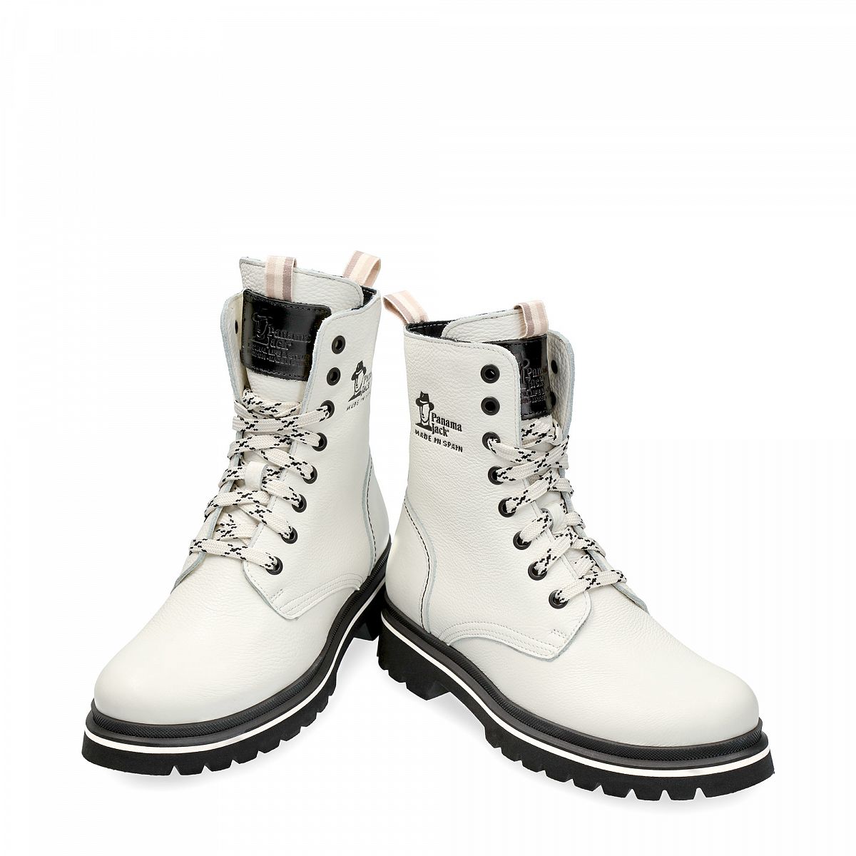 Bottes Panama Jack Fortune Doublure en cuir Blanche Femme | PRL-87091721