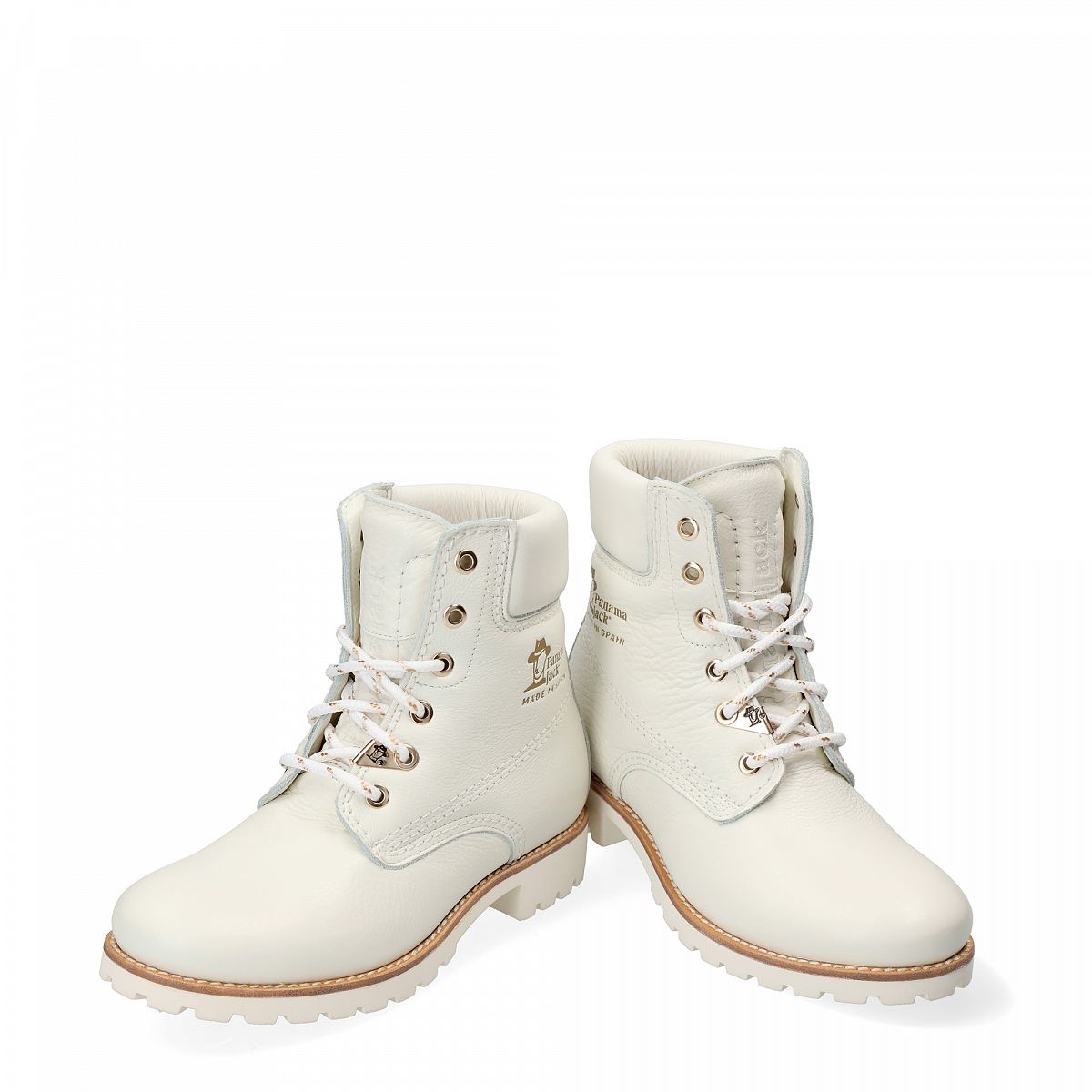 Bottes à lacets Panama Jack Panama 03 Doublure en cuir. Blanche Femme | MGS-71781936