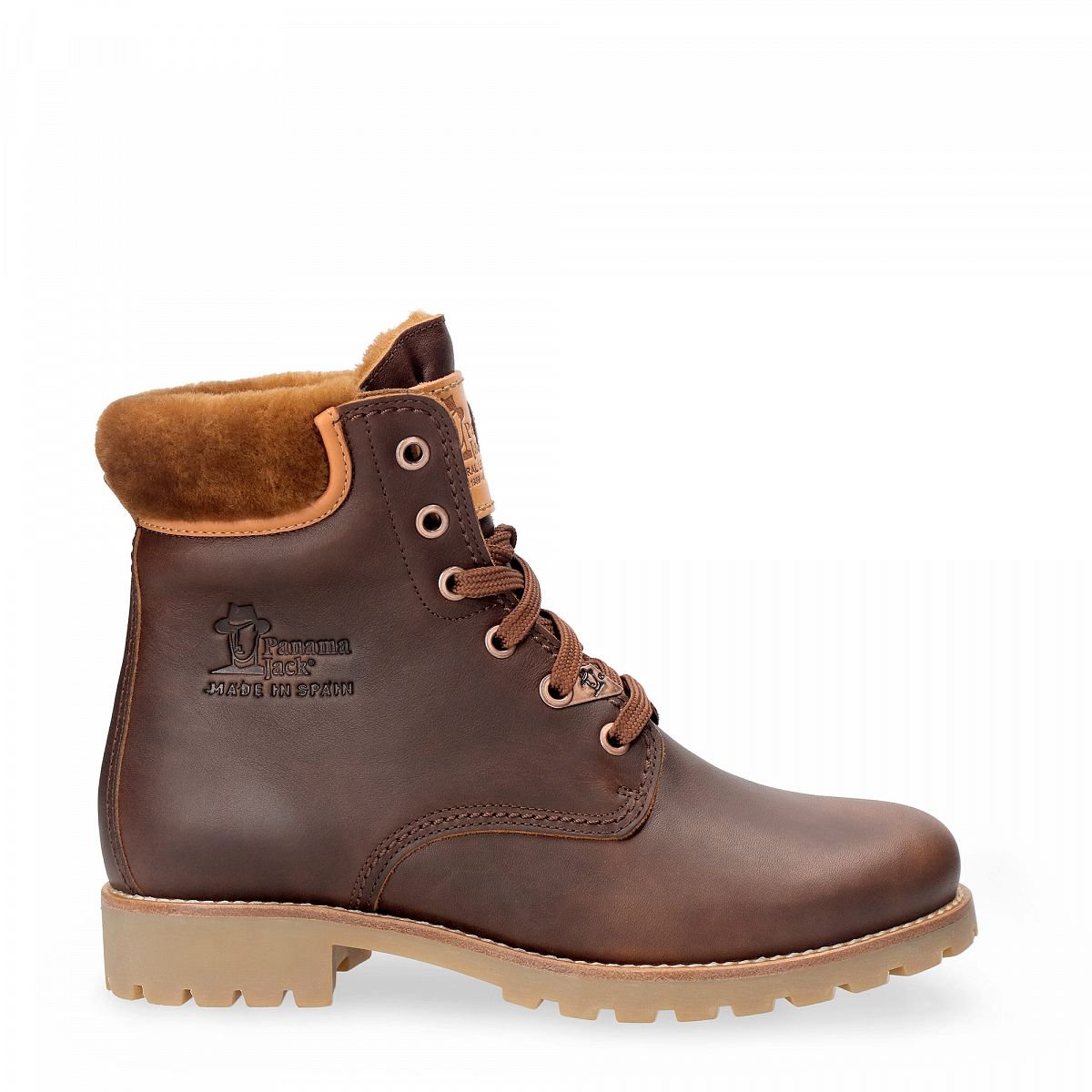 Bottes D'hiver Panama Jack Panama 03 Igloo Trav Doublure en peau de mouton Marron Femme | HZS-68812465