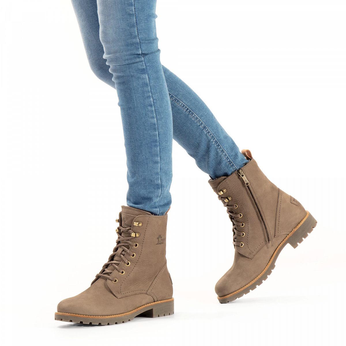 Bottes D'hiver Panama Jack Fara Igloo Trav Doublure en peau de mouton Grise Femme | YRS-61399388