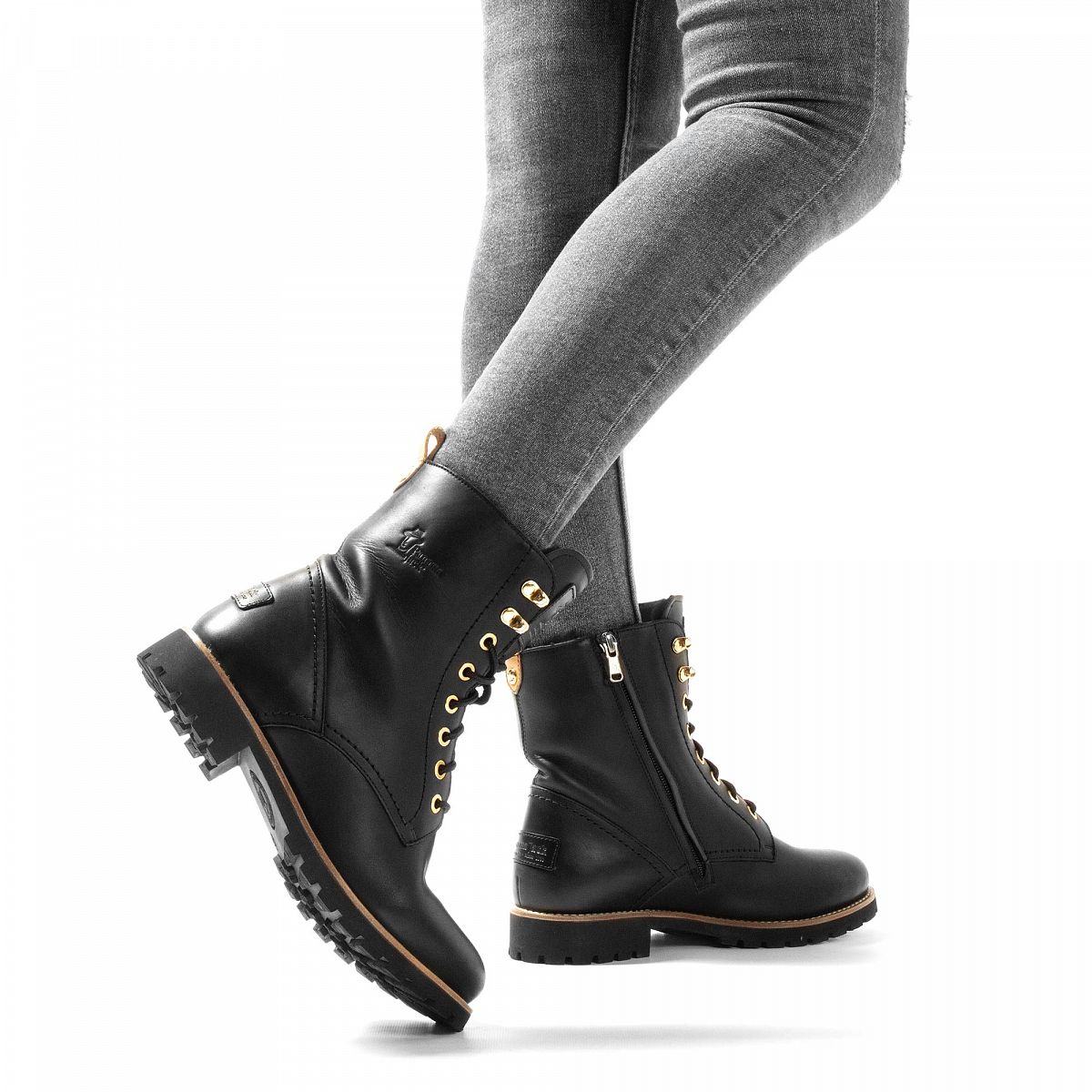 Bottes D'hiver Panama Jack Fara Igloo Trav 100% Doublure en peau de mouton. Noir Femme | EPS-49267823