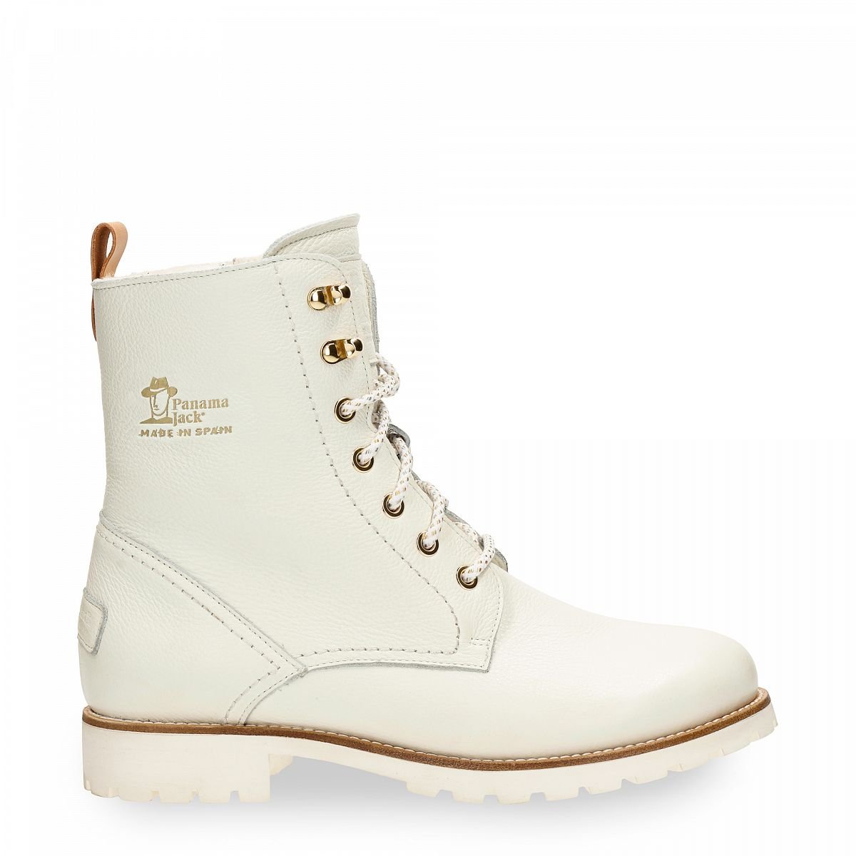 Bottes D'hiver Panama Jack Fara Igloo Trav Doublure en peau de mouton Blanche Femme | HUW-00622364