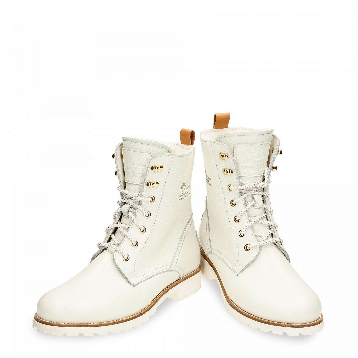 Bottes D'hiver Panama Jack Fara Igloo Trav Doublure en peau de mouton Blanche Femme | HUW-00622364