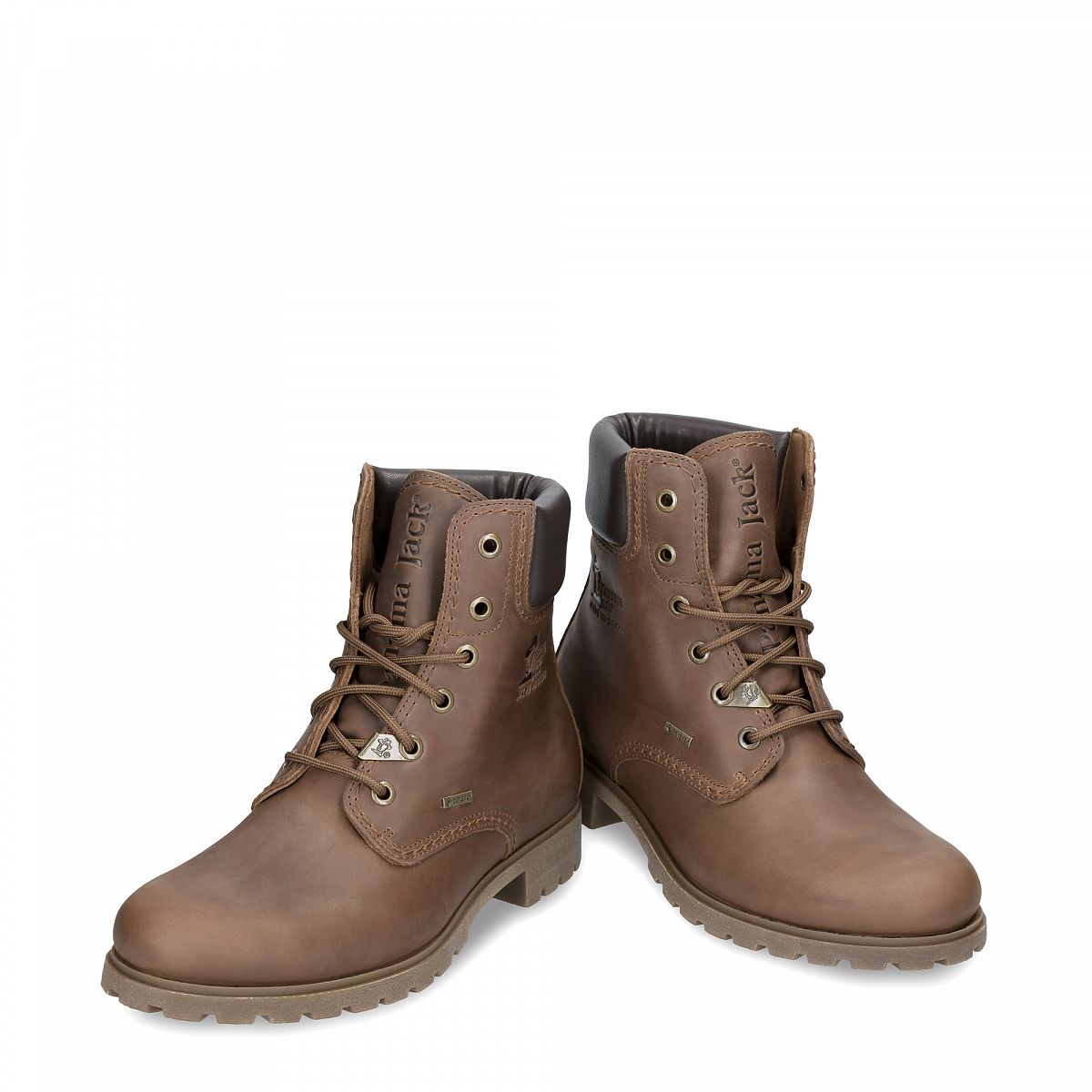 Bottes à lacets Panama Jack Panama 03 Gore-tex Doublure Gore-tex? Marron Foncé Femme | JTW-30640309