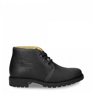 Bottes Chukka Panama Jack Bota Panama Doublure en cuir Noir Femme | KKD-18748776