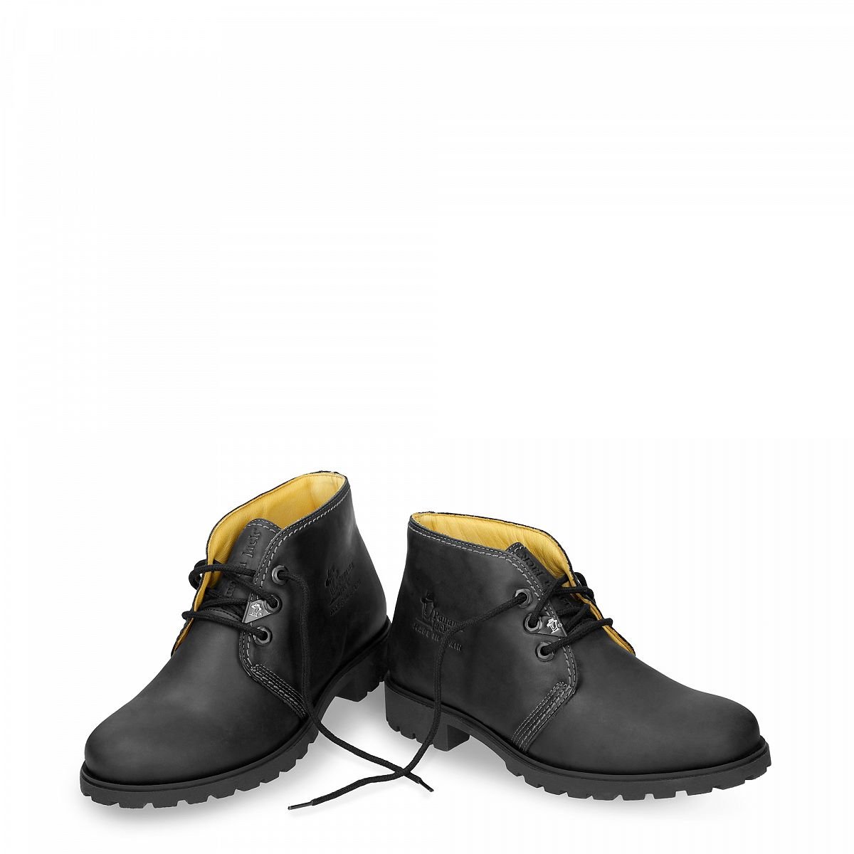 Bottes Chukka Panama Jack Bota Panama Doublure en cuir Noir Femme | KKD-18748776