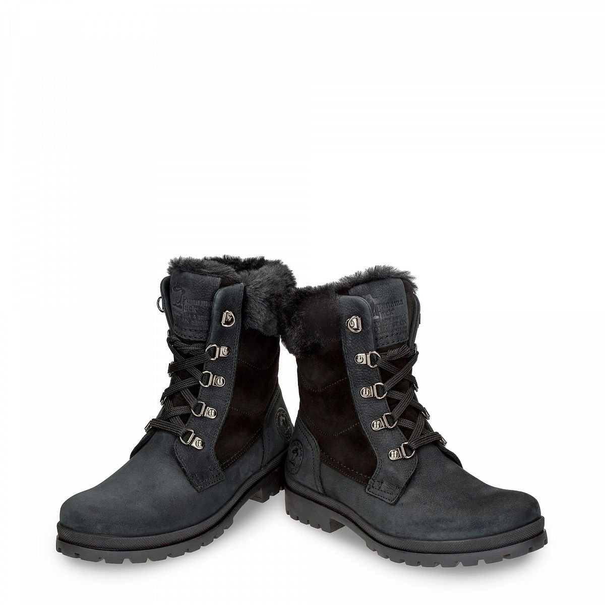 Bottes D'hiver Panama Jack Tuscani Doublure Chaude Noir Femme | TEI-55777787