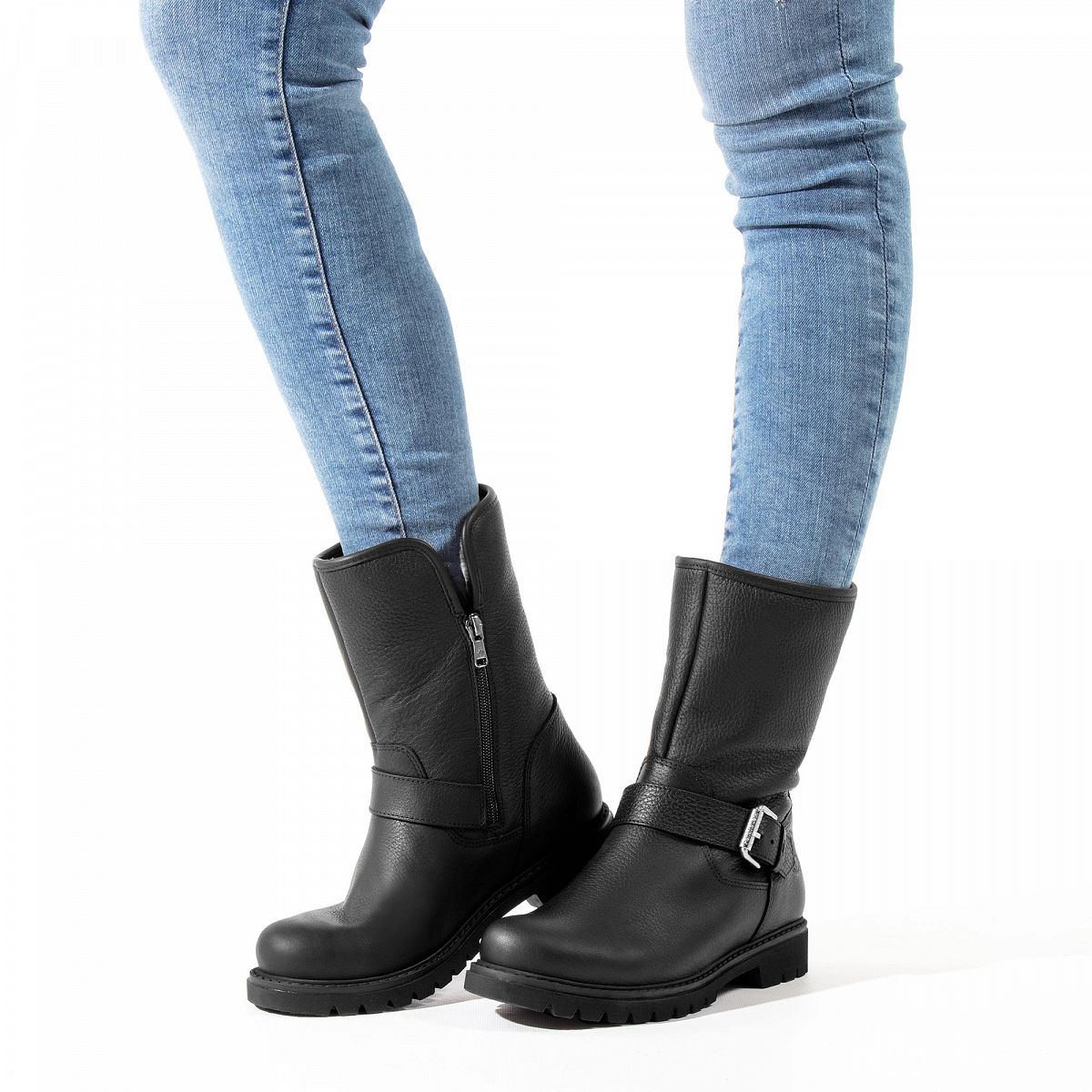 Bottes D'hiver Panama Jack Singapur Doublure Chaude Noir Femme | MAM-95133148