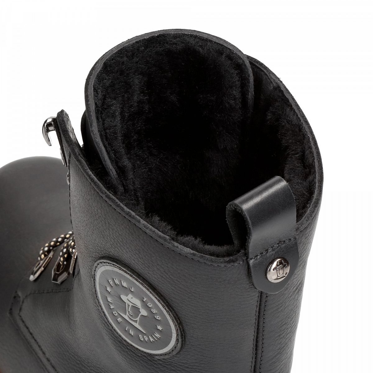 Bottes Panama Jack Mooly Igloo Doublure en peau de mouton Noir Femme | CBN-83119625