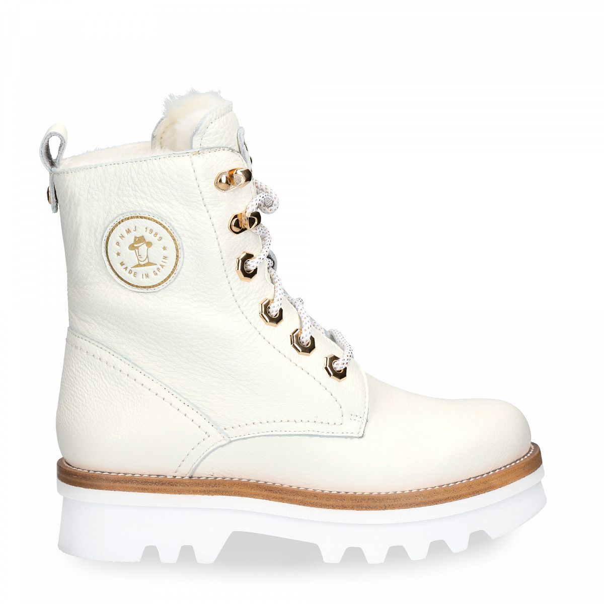 Bottes Panama Jack Mooly Igloo Doublure en peau de mouton Blanche Femme | FSK-86029606