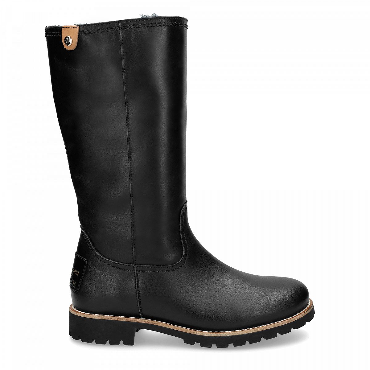 Bottes Hautes Panama Jack Bambina Igloo Trav Doublure en peau de mouton Noir Femme | BTD-23005245