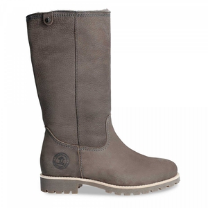 Bottes Hautes Panama Jack Bambina Igloo Doublure en peau de mouton Grise Femme | BGD-27913345