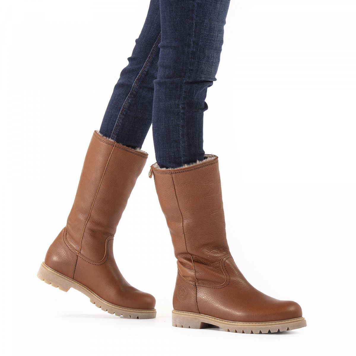 Bottes Hautes Panama Jack Bambina Igloo Doublure en peau de mouton Marron Foncé Femme | ZTE-83695108