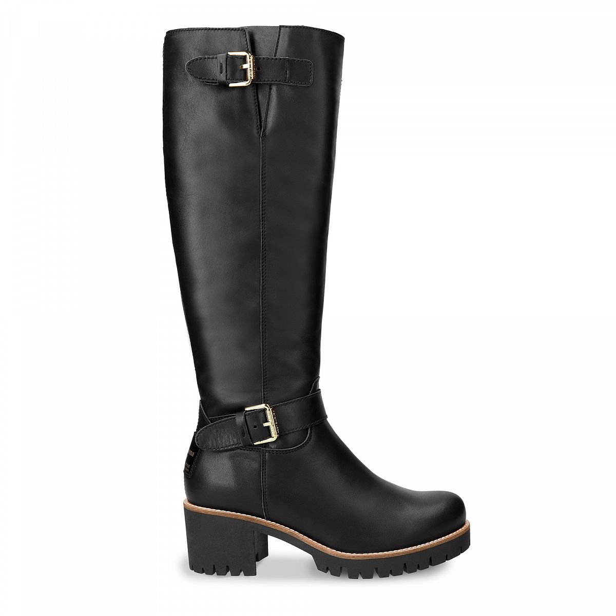 Bottes Hautes Panama Jack Phaedra Igloo Travelling Doublure en peau de mouton Noir Femme | UEI-27881822