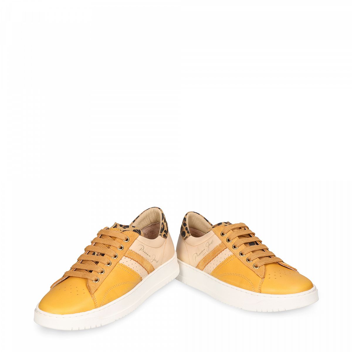 Baskets Panama Jack Gia Doublure en cuir Orange Femme | PAW-04983316