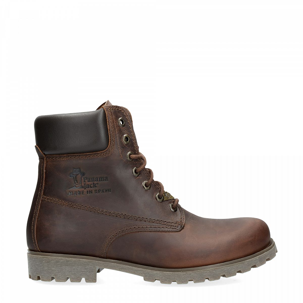 Bottes à lacets Panama Jack Panama 03 Doublure en cuir Marron Foncé Homme | XMX-48814762