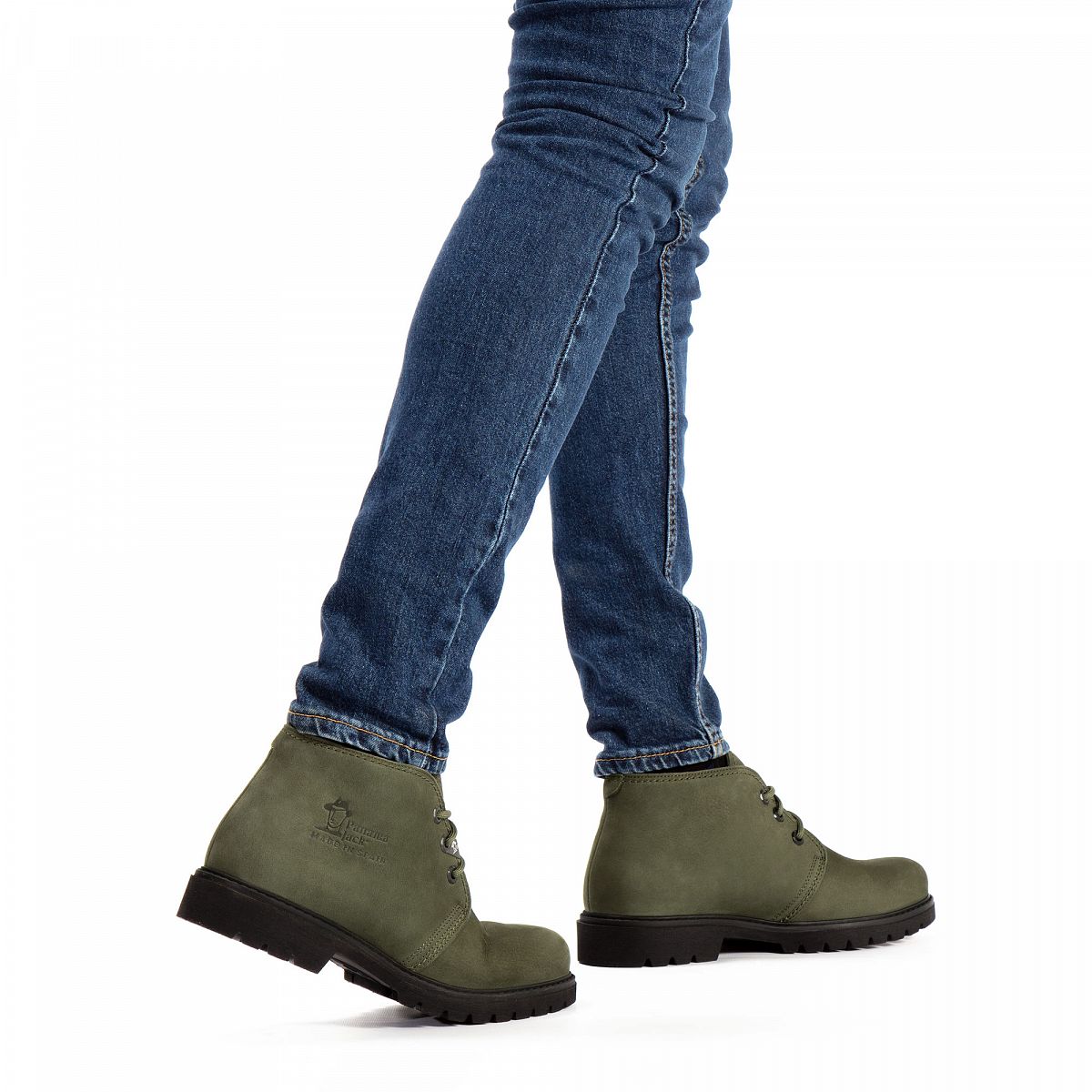 Bottines Panama Jack Bota Panama Doublure en cuir Vert Homme | MZJ-01657178