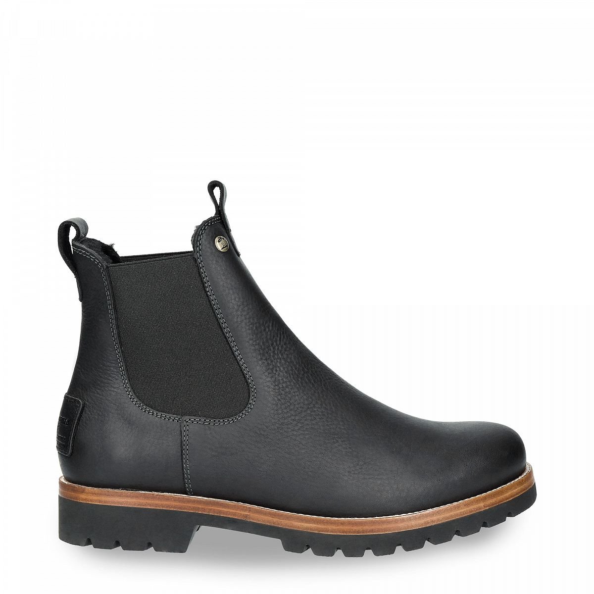 Bottines Panama Jack Burton Igloo Doublure en peau de mouton Noir Homme | KZT-27321291