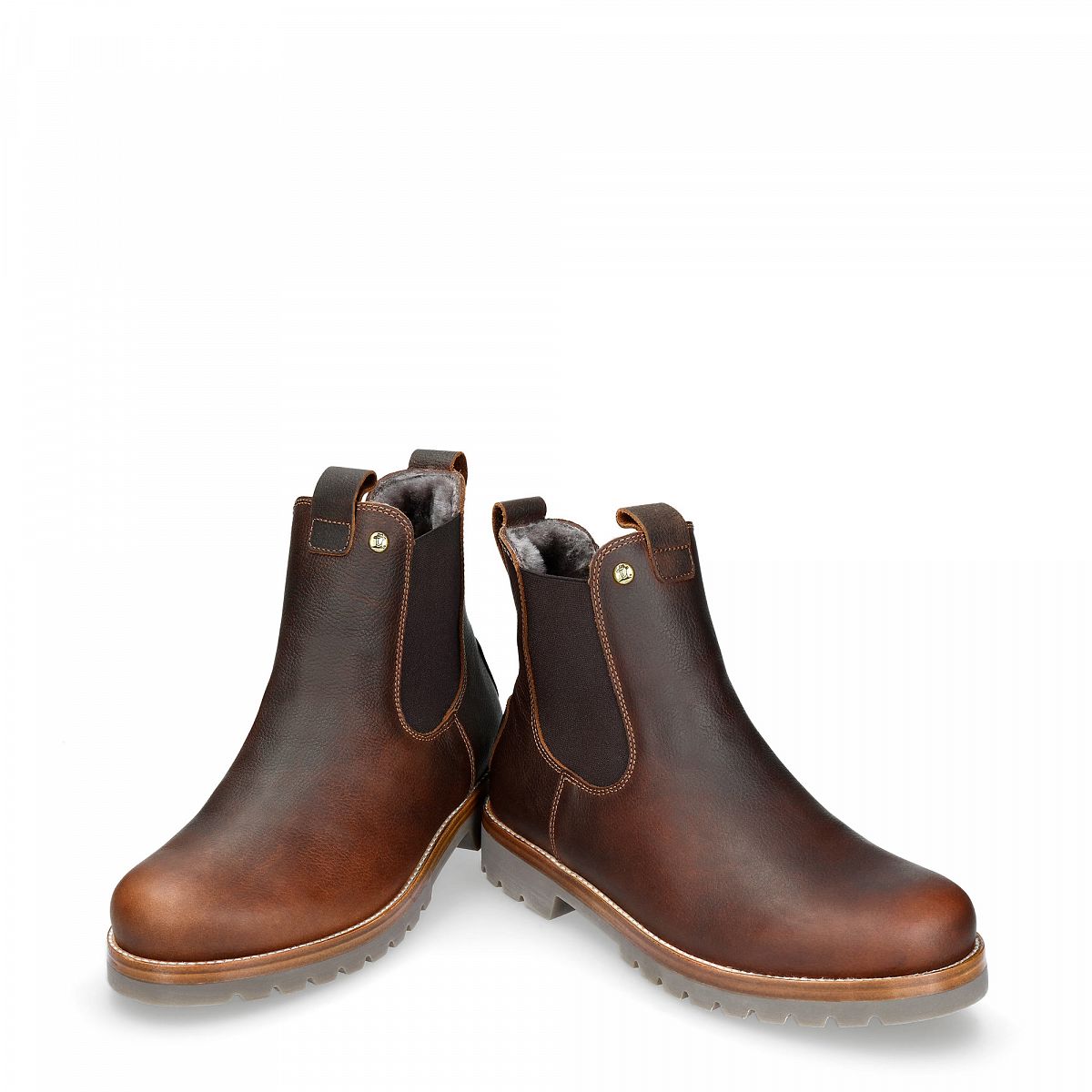 Bottines Panama Jack Burton Igloo Doublure en peau de mouton Marron Homme | NZZ-00658374