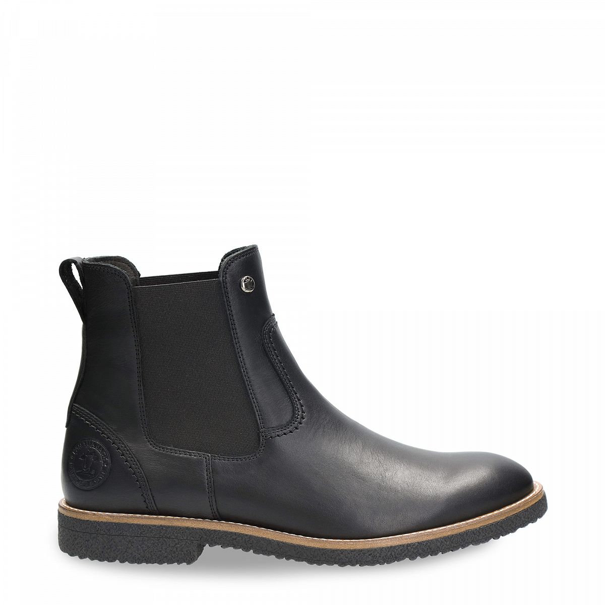 Bottines Chelsea Panama Jack Garnock Doublure en cuir Noir Homme | WEN-11223287