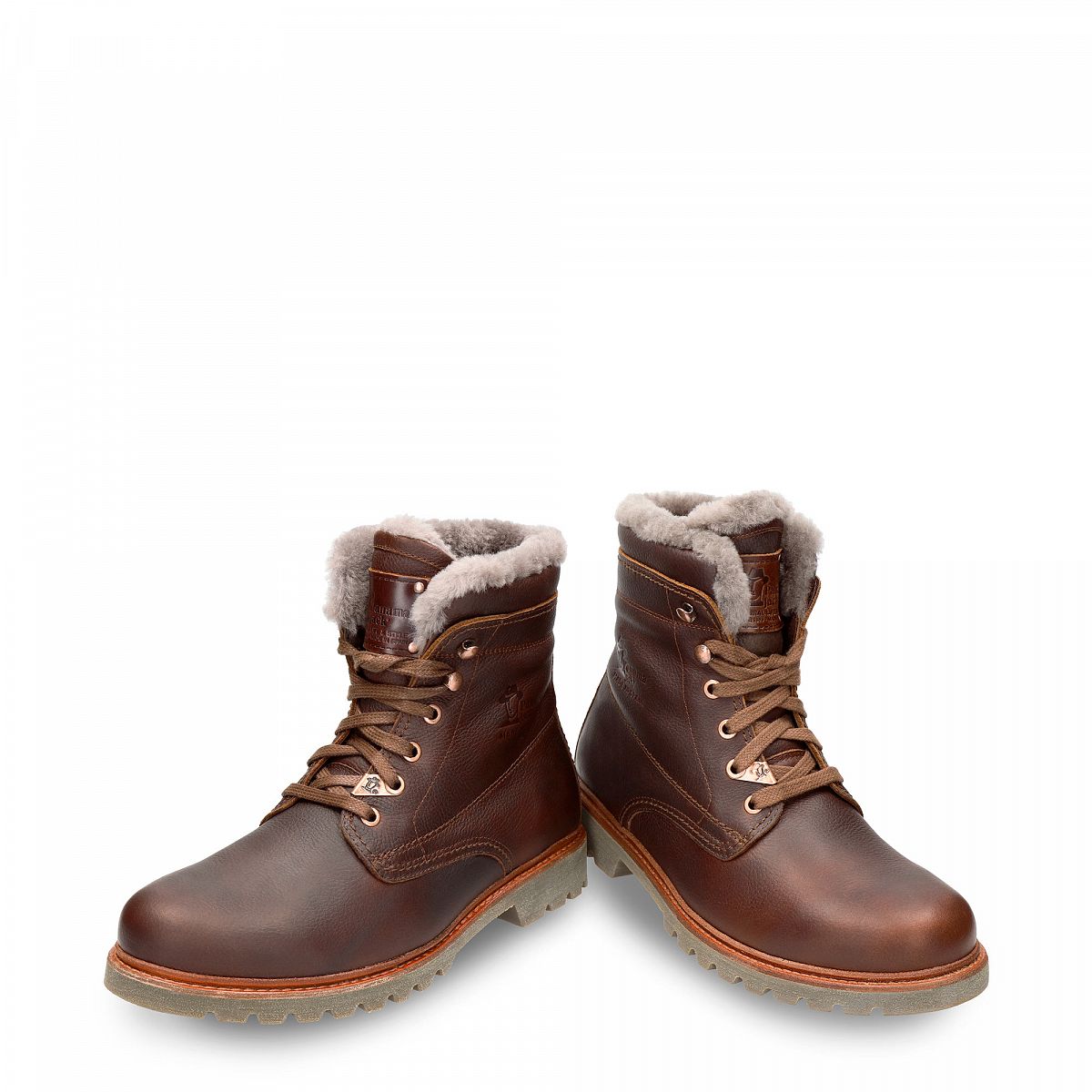 Bottes D'hiver Panama Jack Panama 03 Aviator Igloo Doublure en peau de mouton Marron Homme | UGS-41134955