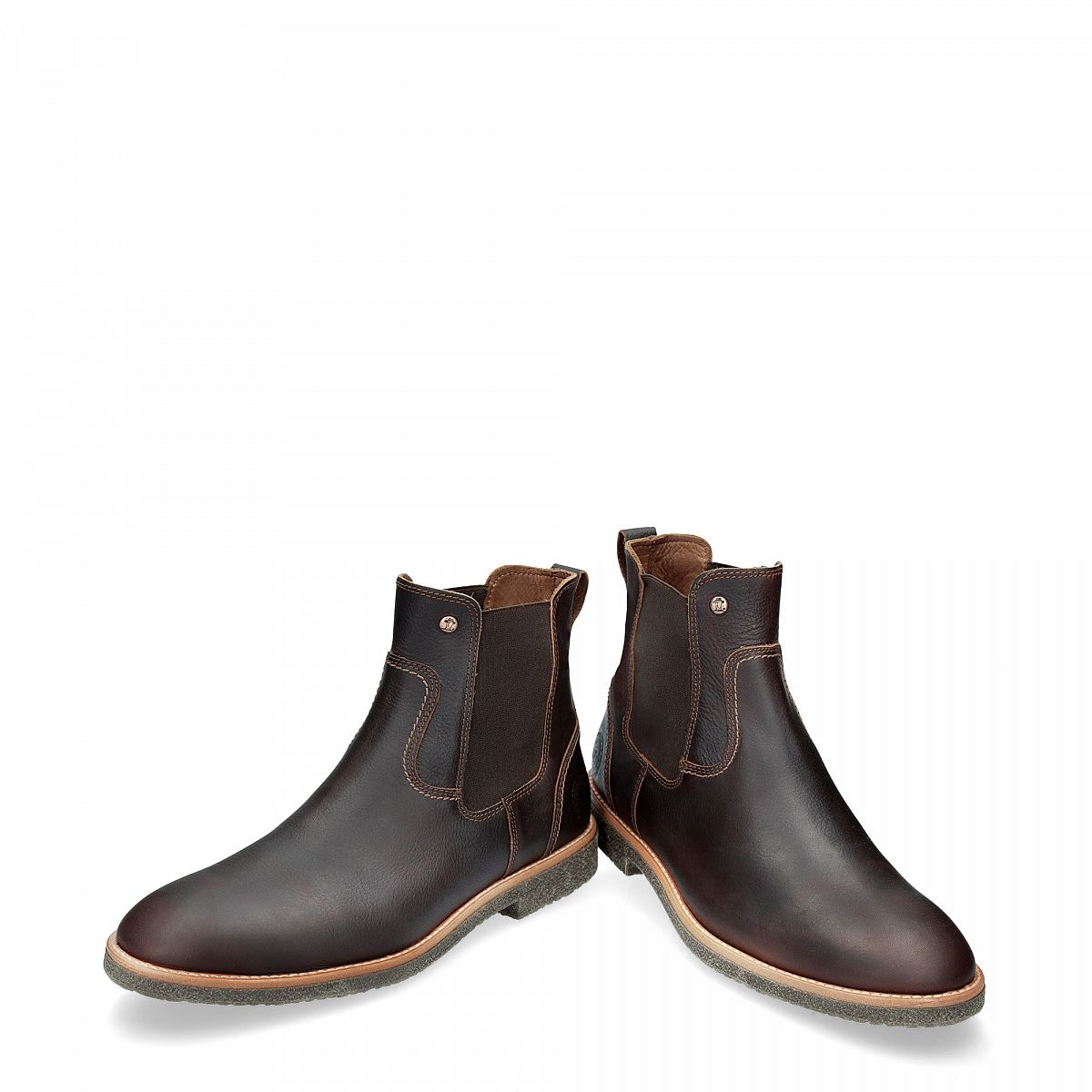 Bottines Chelsea Panama Jack Garnock Doublure en cuir Marron Homme | QVM-91745964