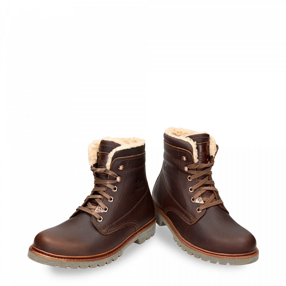 Bottes D'hiver Panama Jack Panama 03 Aviator Doublure en coton Marron Homme | QWO-50601453