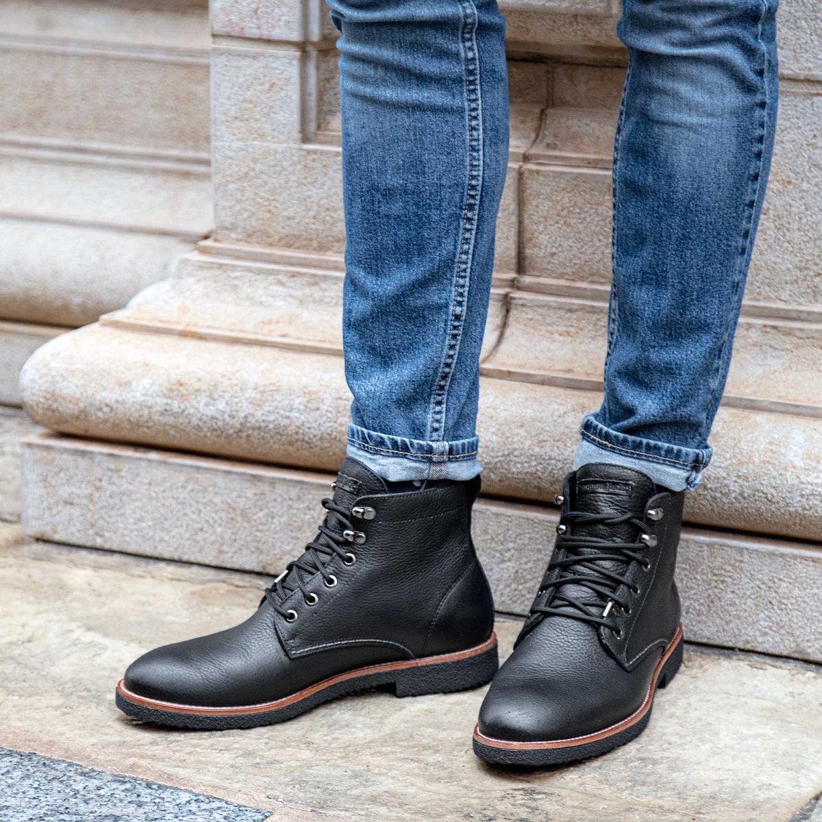 Bottines Panama Jack Glasgow Gore-tex Shoelaces Noir Homme | LAK-63386996