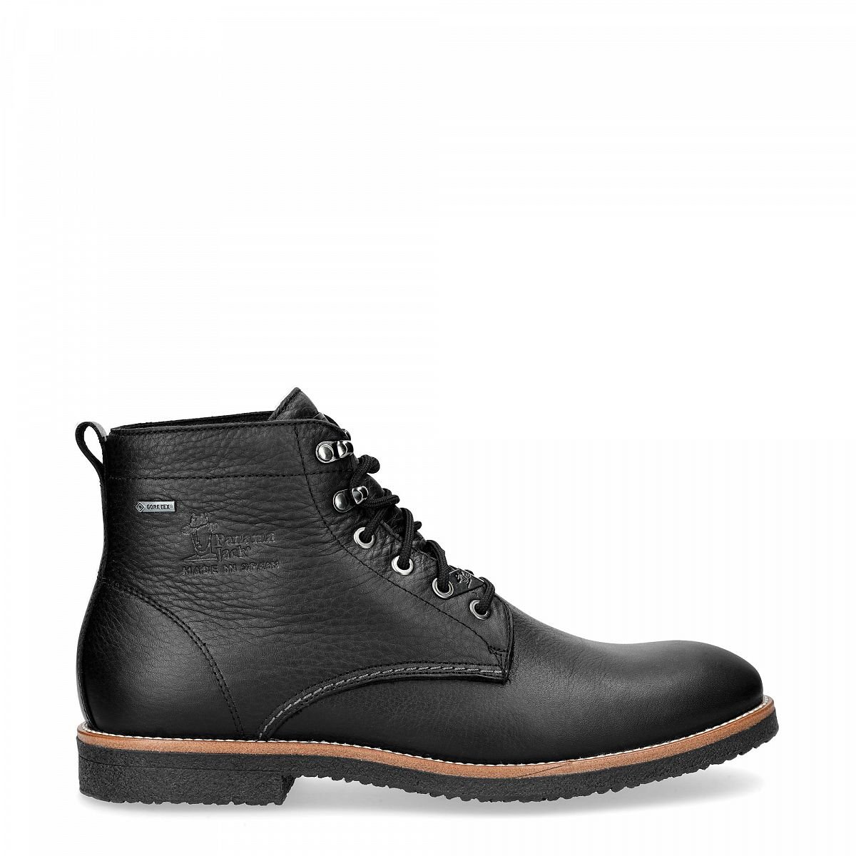 Bottines Panama Jack Glasgow Gore-tex Shoelaces Noir Homme | LAK-63386996