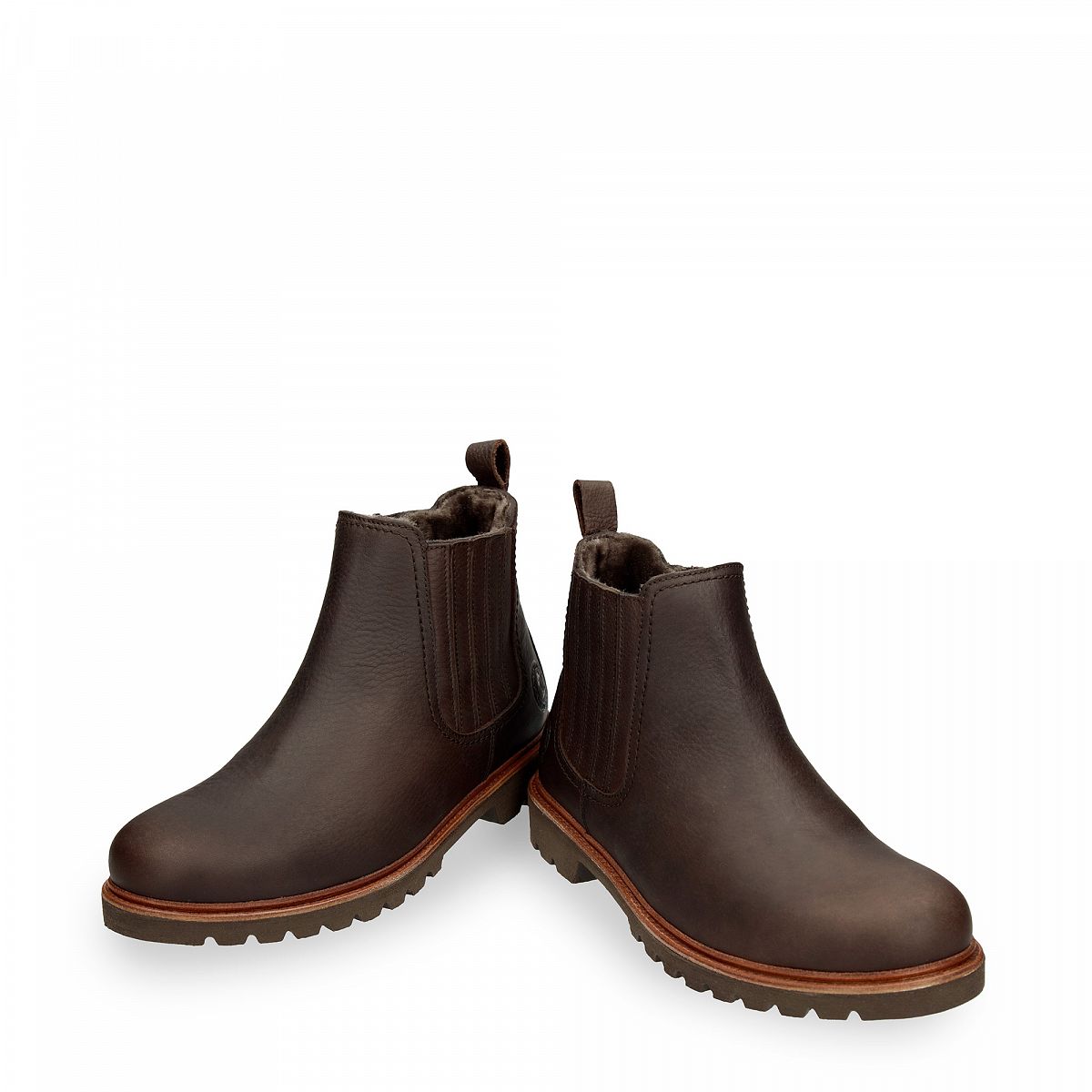 Bottines Panama Jack Bill Igloo Doublure en peau de mouton Marron Homme | ULR-55656424