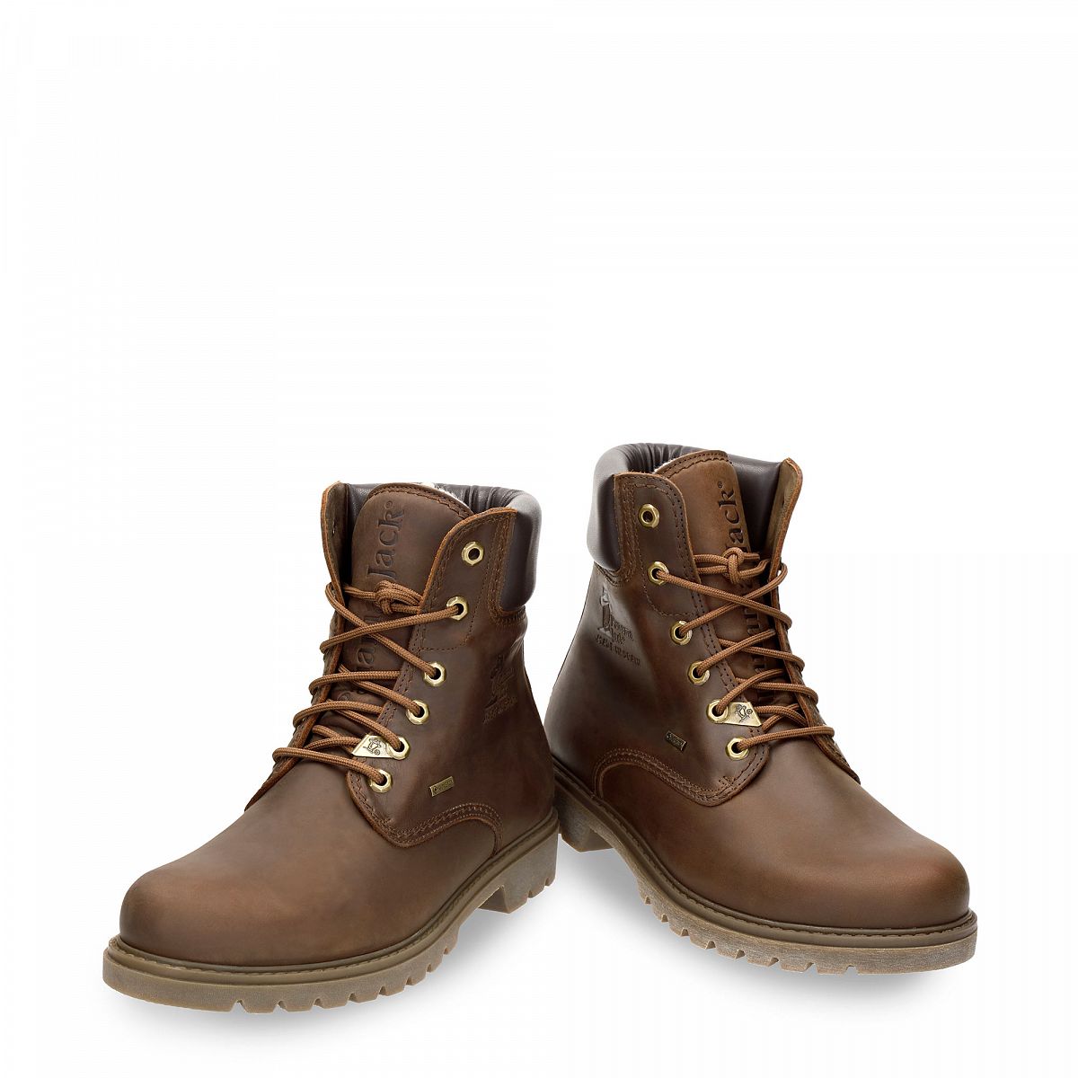 Bottes à lacets Panama Jack Panama 03 Gtx Laine Doublure en laine Gore-tex Marron Foncé Homme | WLY-39940195