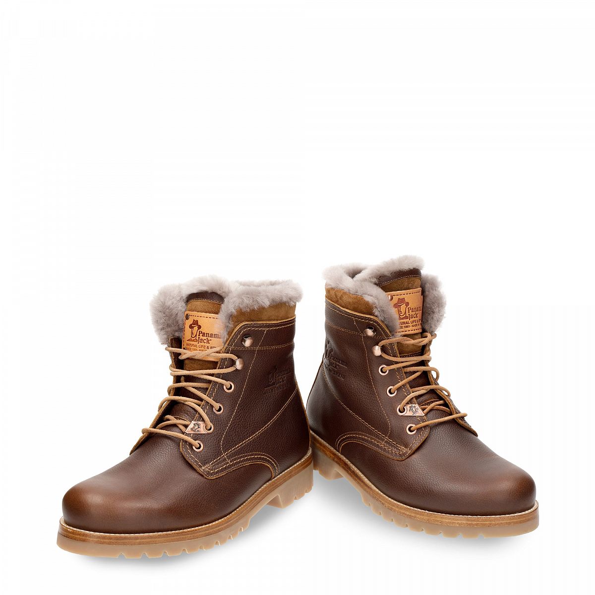 Bottes D'hiver Panama Jack P03 Aviator Igloo Doublure en peau de mouton Bordeaux Homme | UPS-33444923