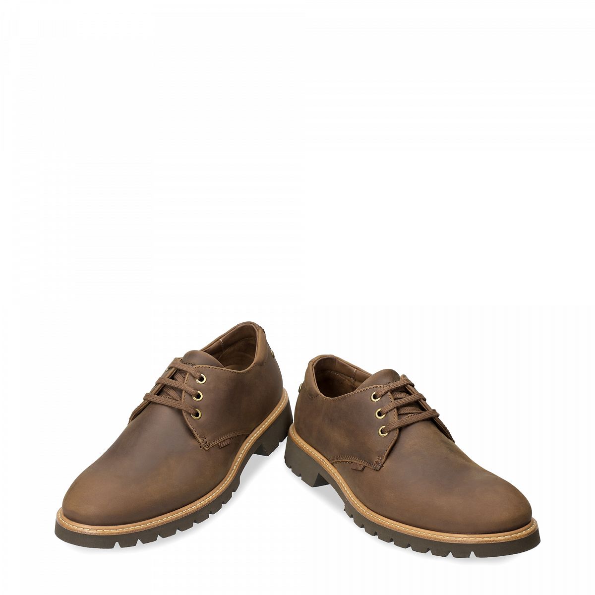 Chaussures Panama Jack Gadner Doublure en cuir Marron Foncé Homme | PIU-09405804